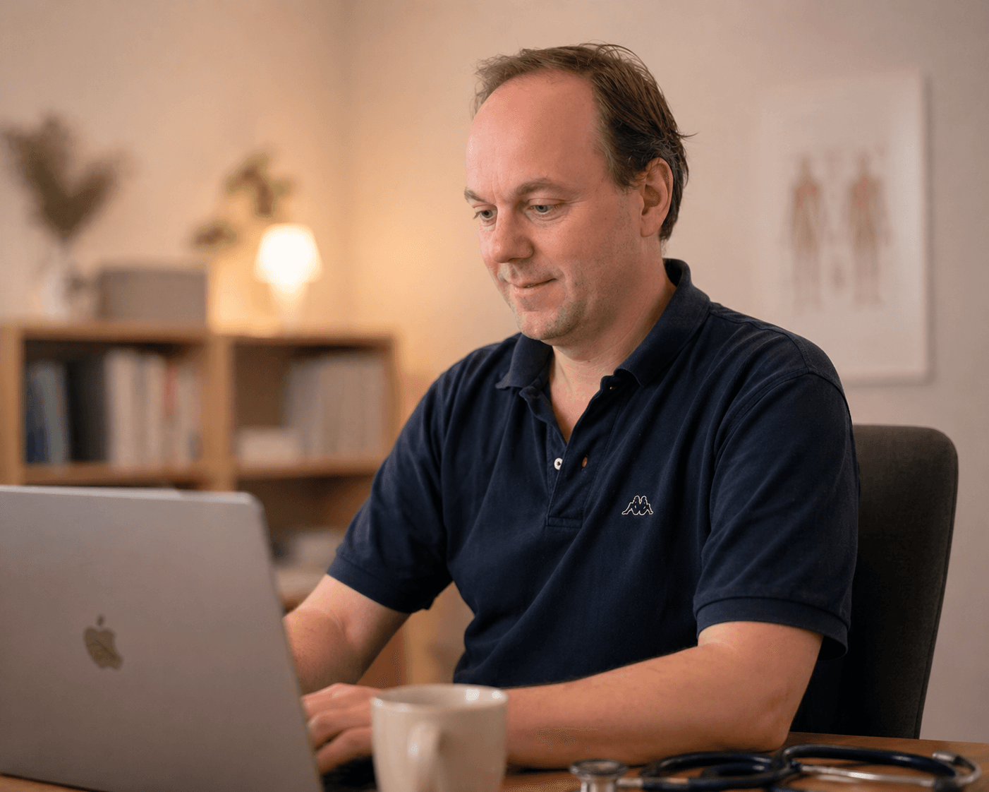 Speciallæge Frederik Liljefred i arbejde